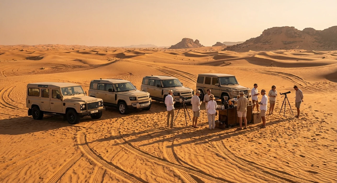Premium desert activity scene near Abu Dhabi