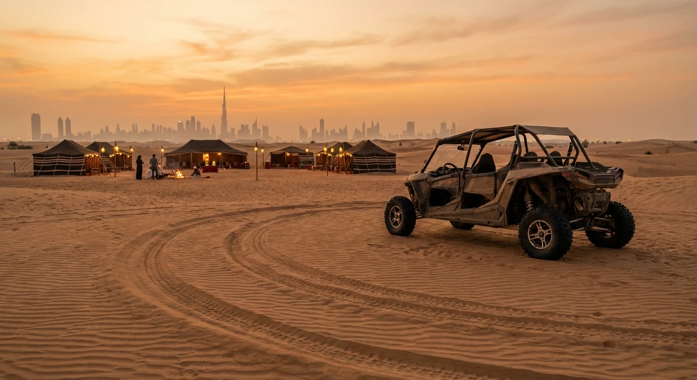 Desert safari and dune buggy combo experience in Dubai