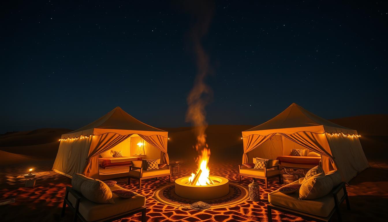 Overnight desert camp Dubai